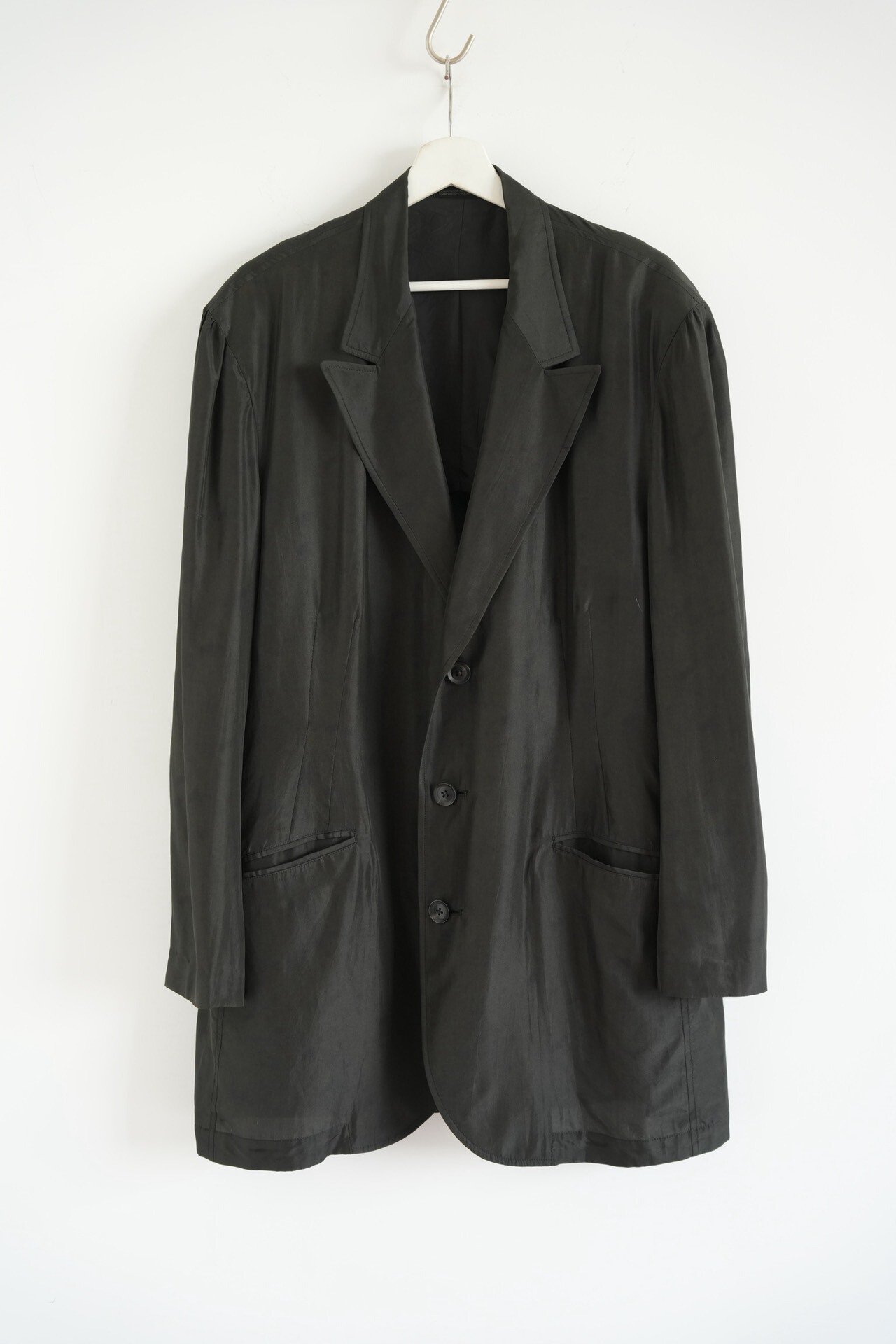 Yohji Yamamoto 18SS Silk Blazer — front