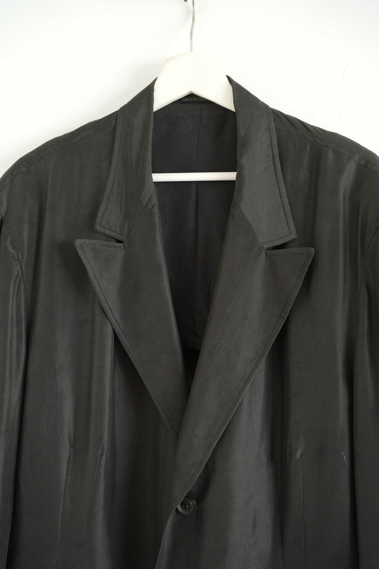 Yohji Yamamoto 18SS Silk Blazer — back