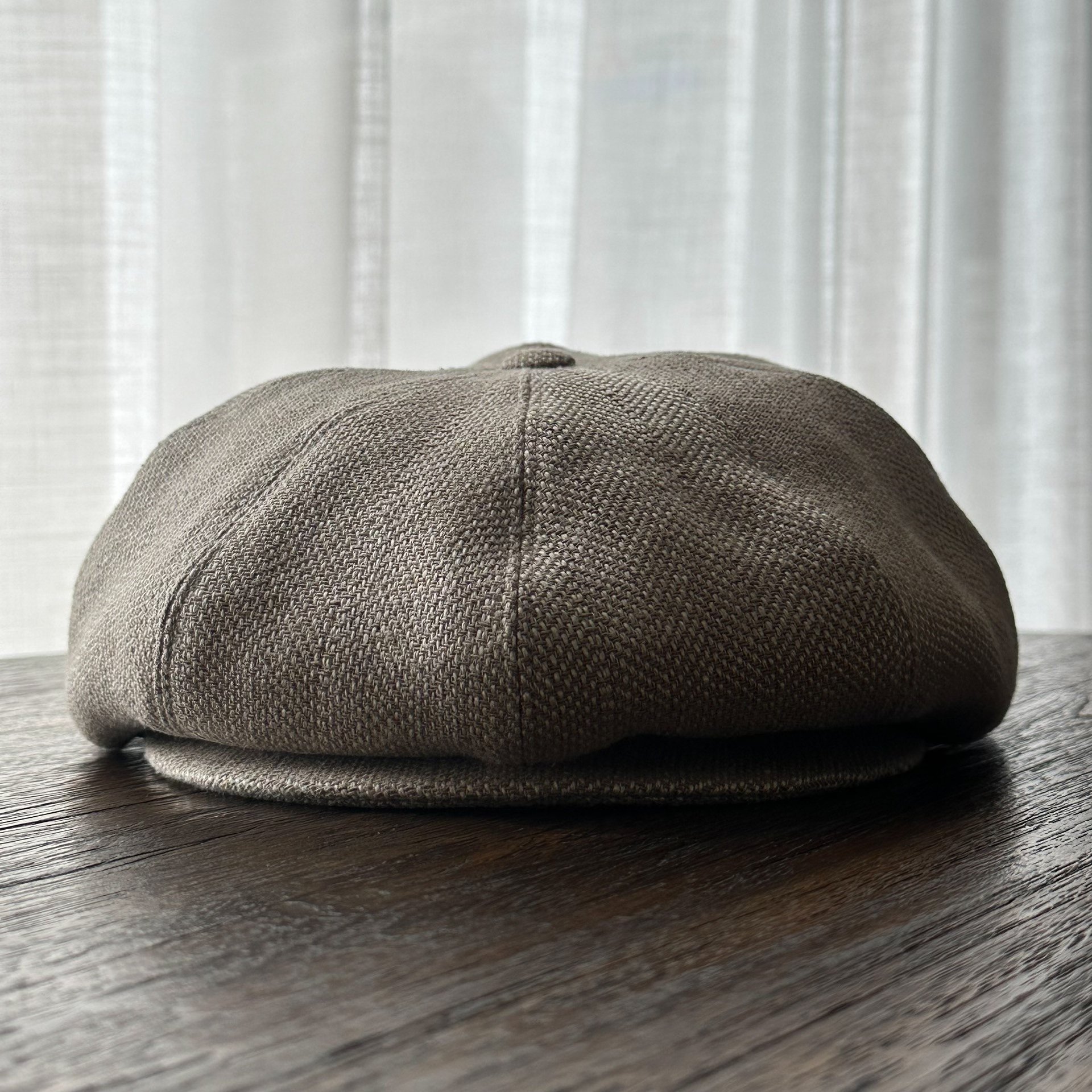 OLD JOE 23SS Cotton-Linen Newsboy Cap — label