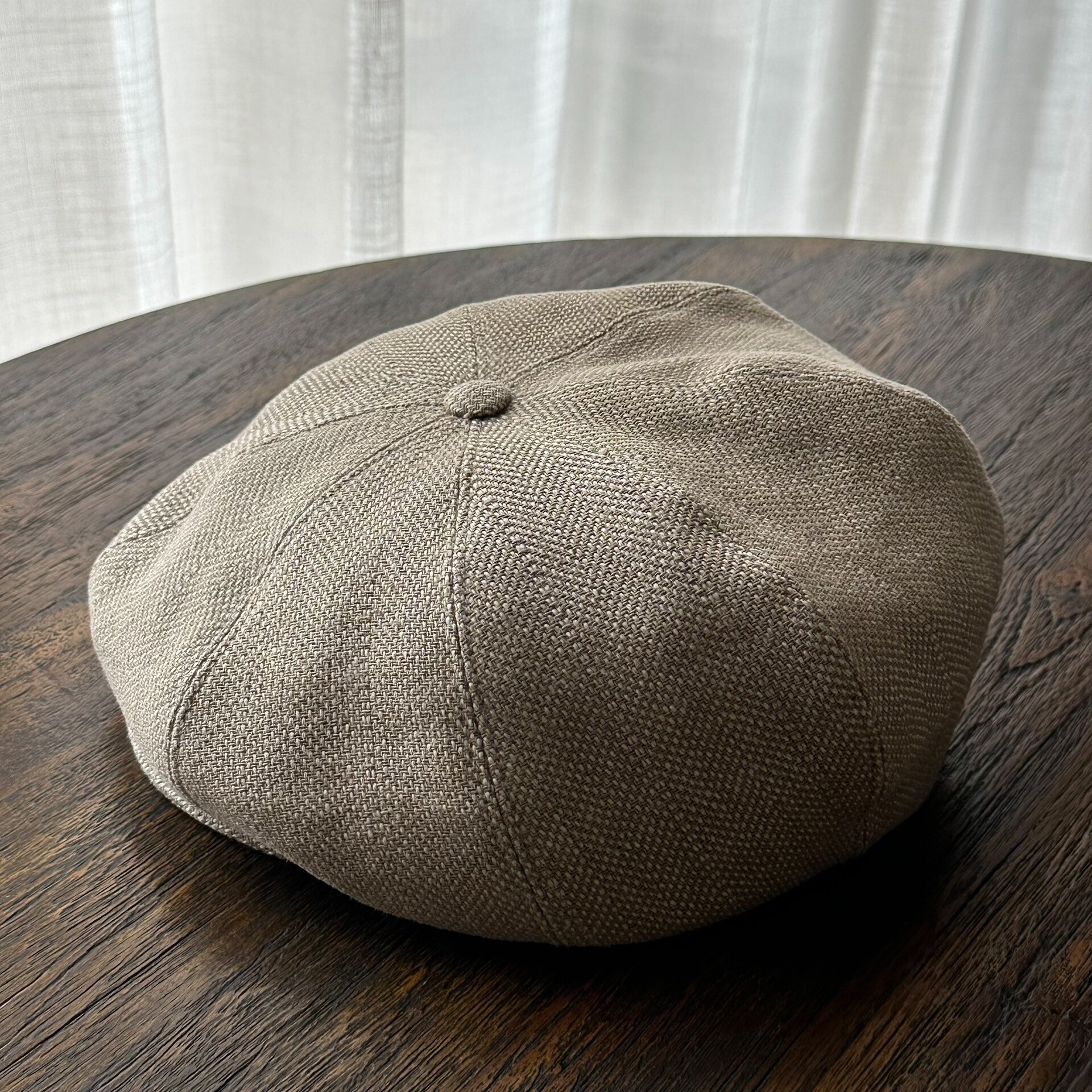 OLD JOE 23SS Cotton-Linen Newsboy Cap — detail