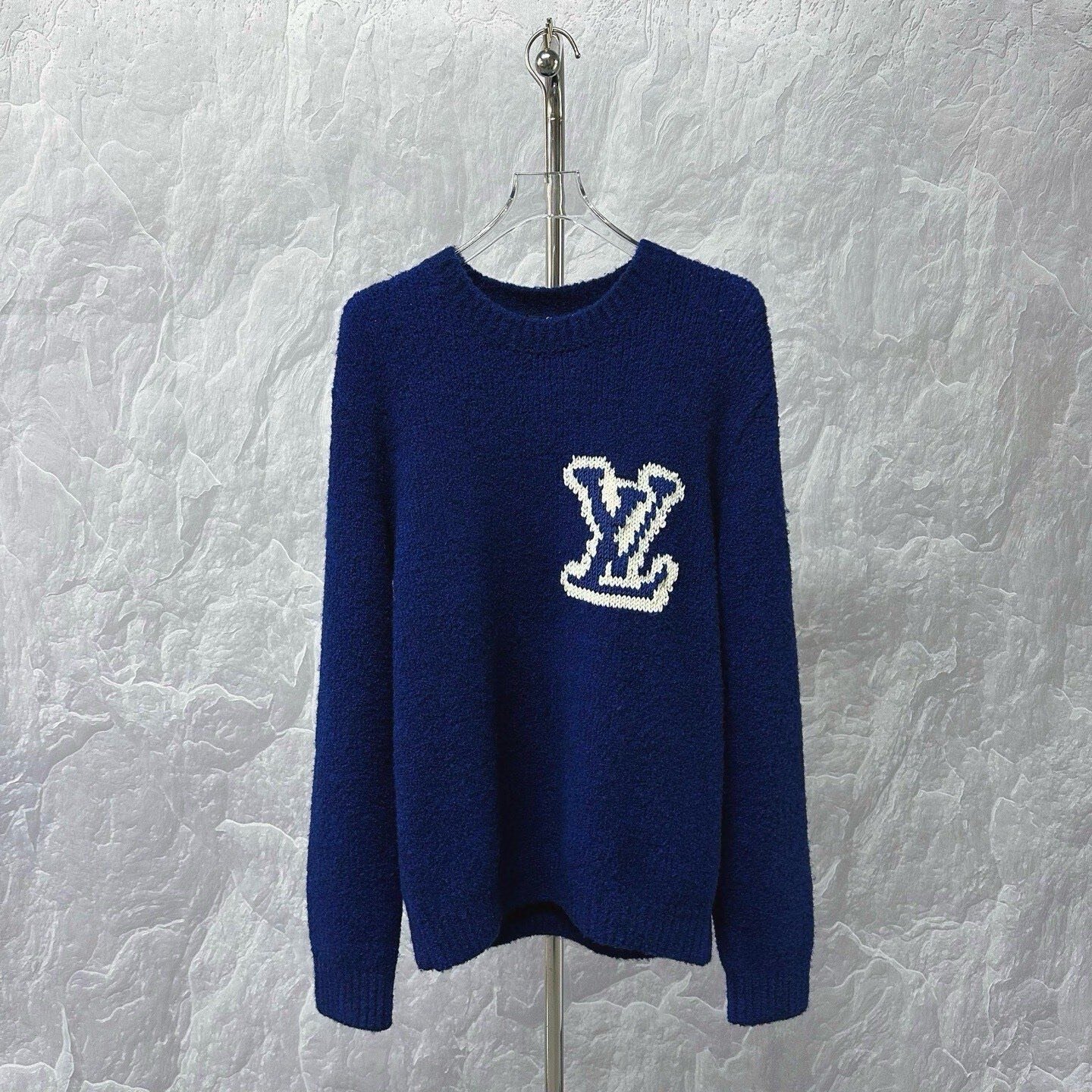 Louis Vuitton Logo Teddy Wool Sweater XL