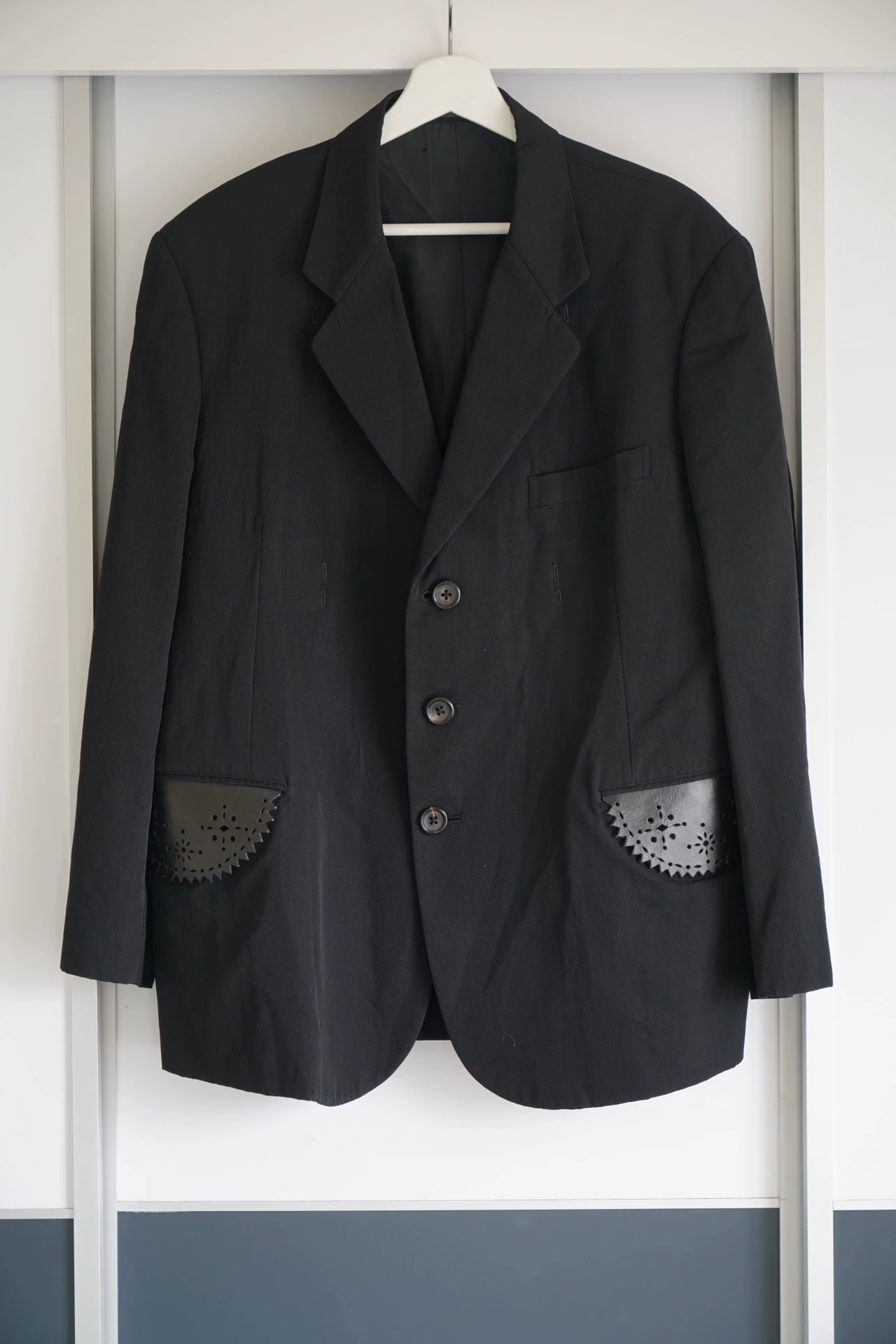 Yohji Yamamoto 96SS Patchwork Cutout Blazer