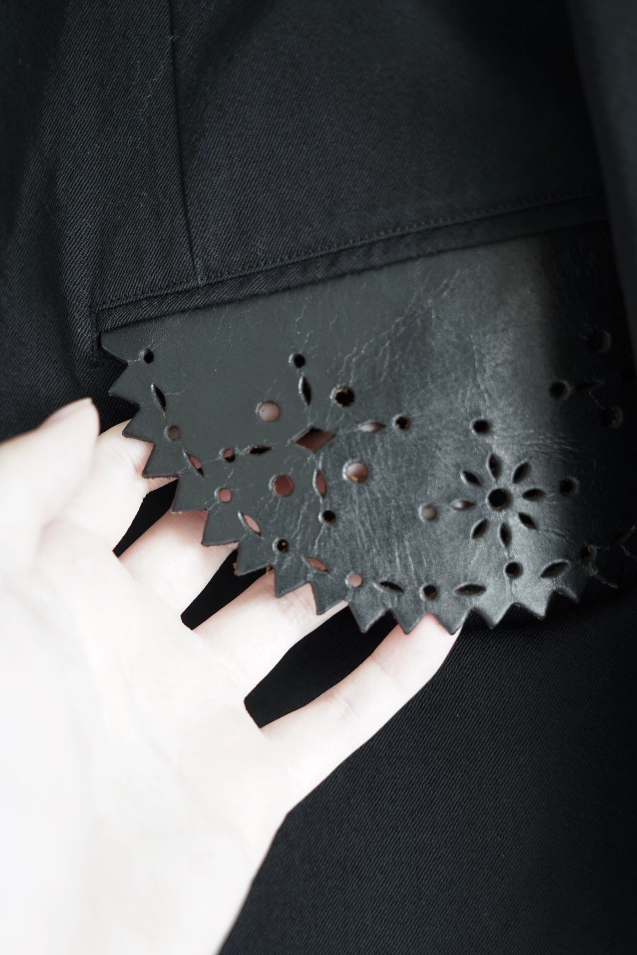 Yohji Yamamoto 96SS Patchwork Cutout Blazer — label