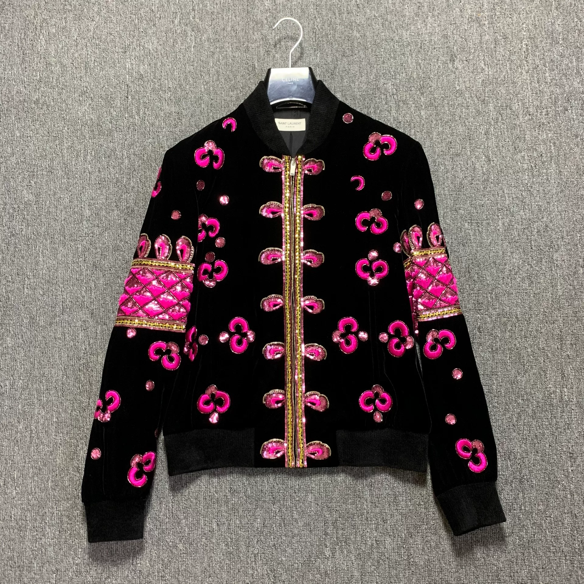 Saint Laurent 18FW Teddy Velvet Jacket
