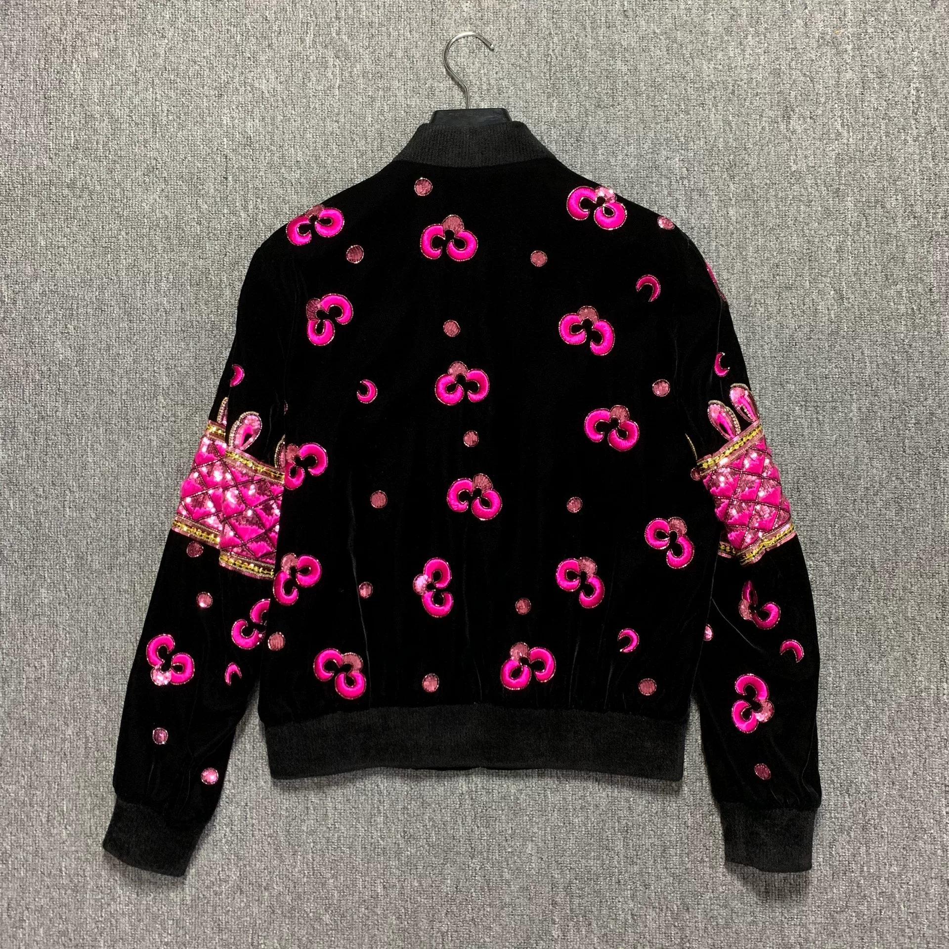 Saint Laurent 18FW Teddy Velvet Jacket — label