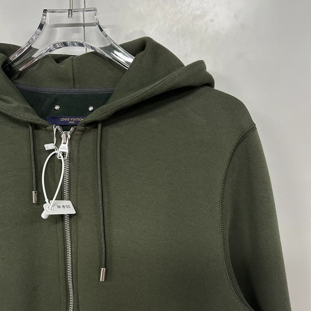 Louis Vuitton LV Logo Zip Hoodie Jacket — detail