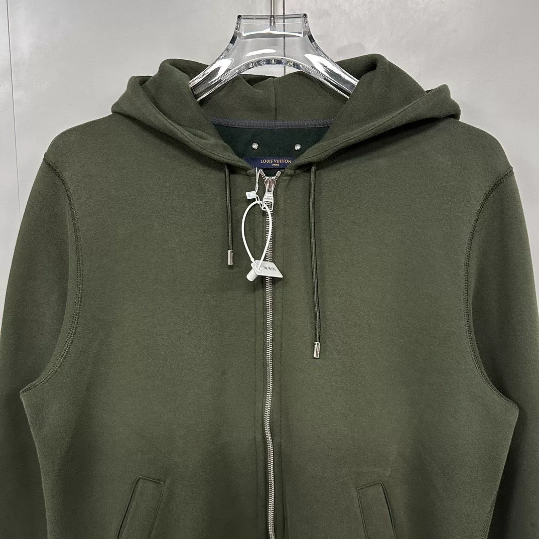 Louis Vuitton LV Logo Zip Hoodie Jacket — front