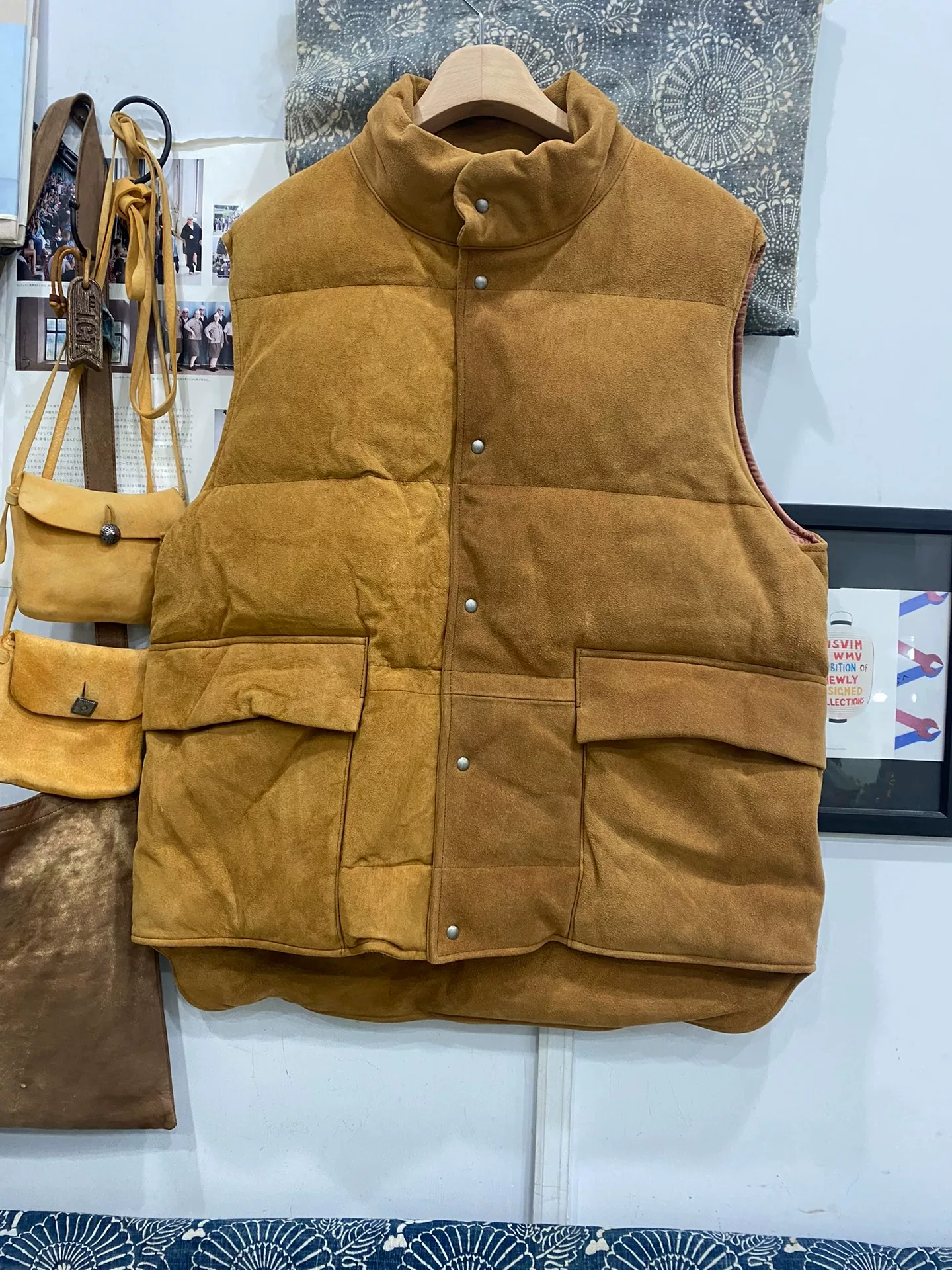 VISVIM 22AW Walker Deerskin Down Vest