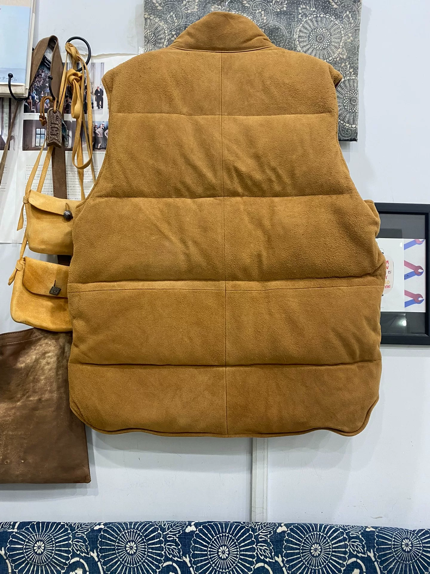 VISVIM 22AW Walker Deerskin Down Vest — front