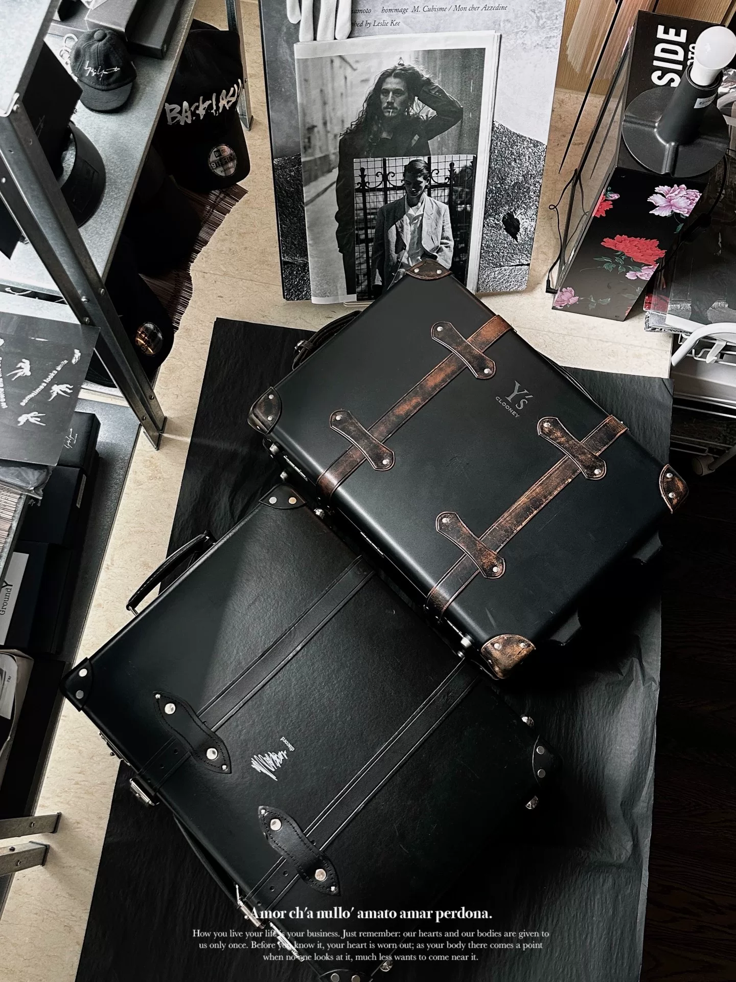 Yohji Yamamoto Limited Vintage Suitcase — label