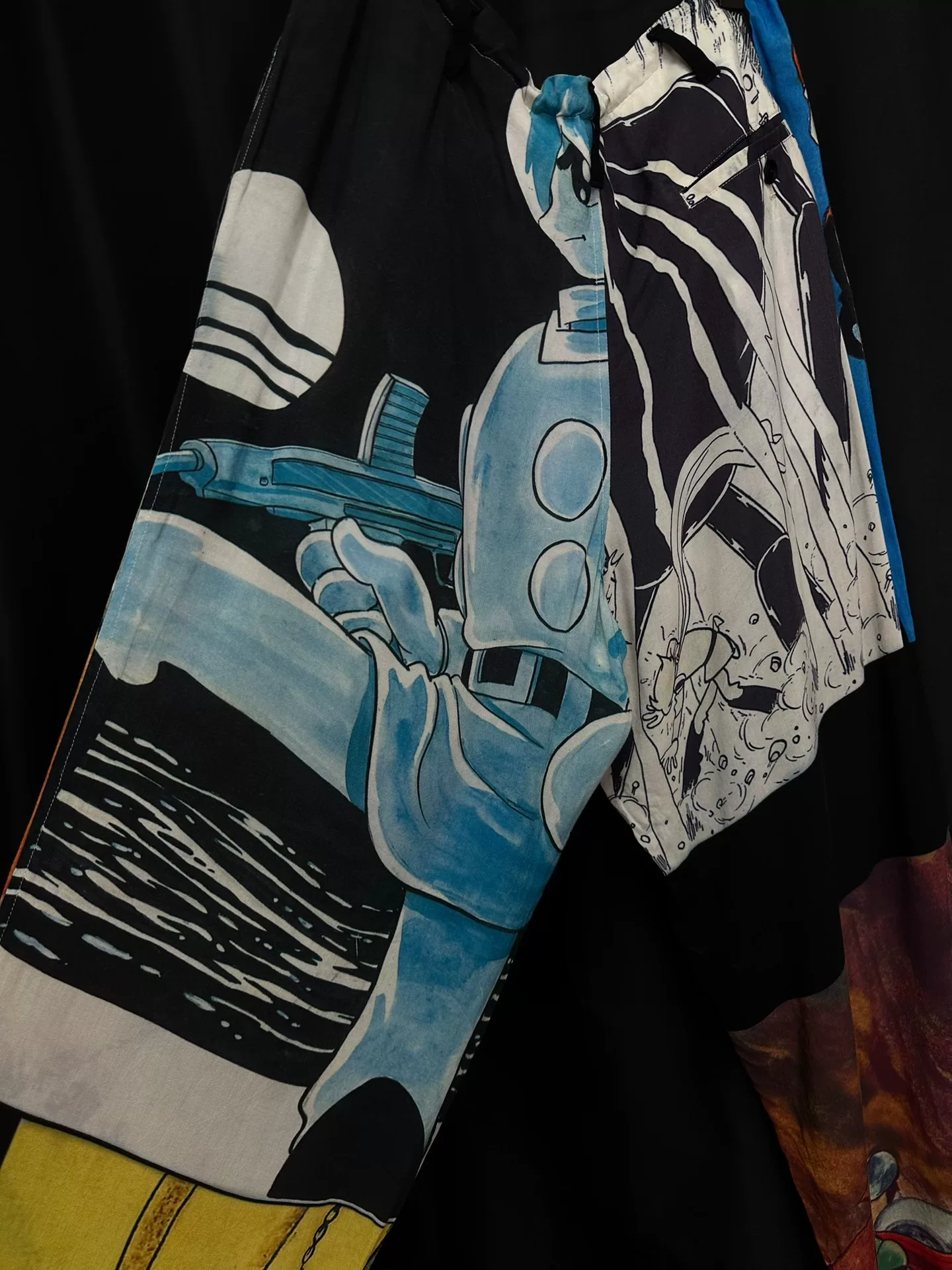 Yohji Yamamoto Cyborg 009 Wide-Leg Pants — detail