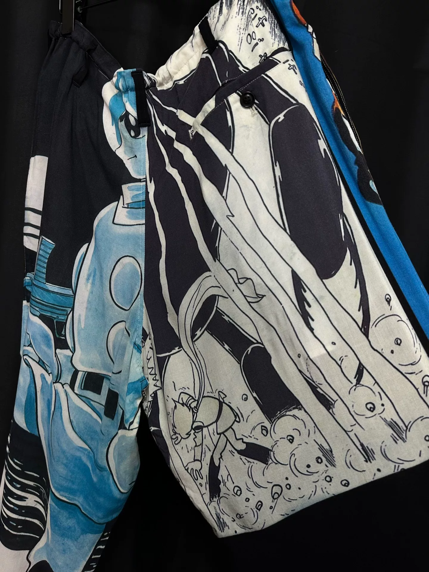 Yohji Yamamoto Cyborg 009 Wide-Leg Pants — label