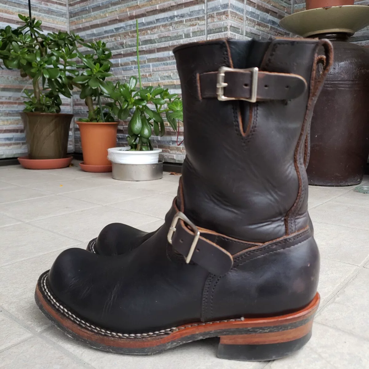 Viberg 310 Black Engineer Boots — back