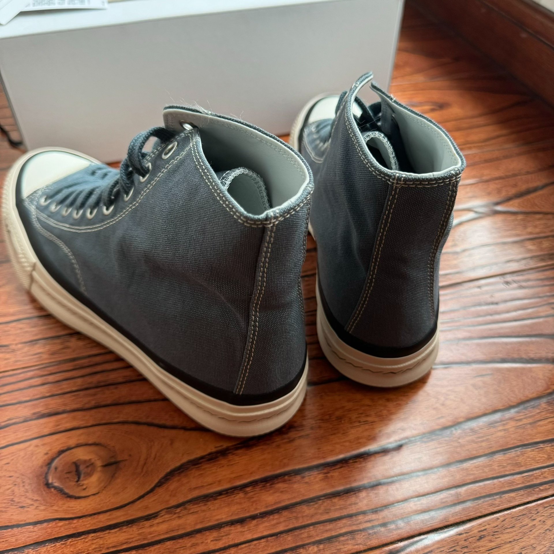 Visvim 26SS Skagway Hi Canvas Shoes — label