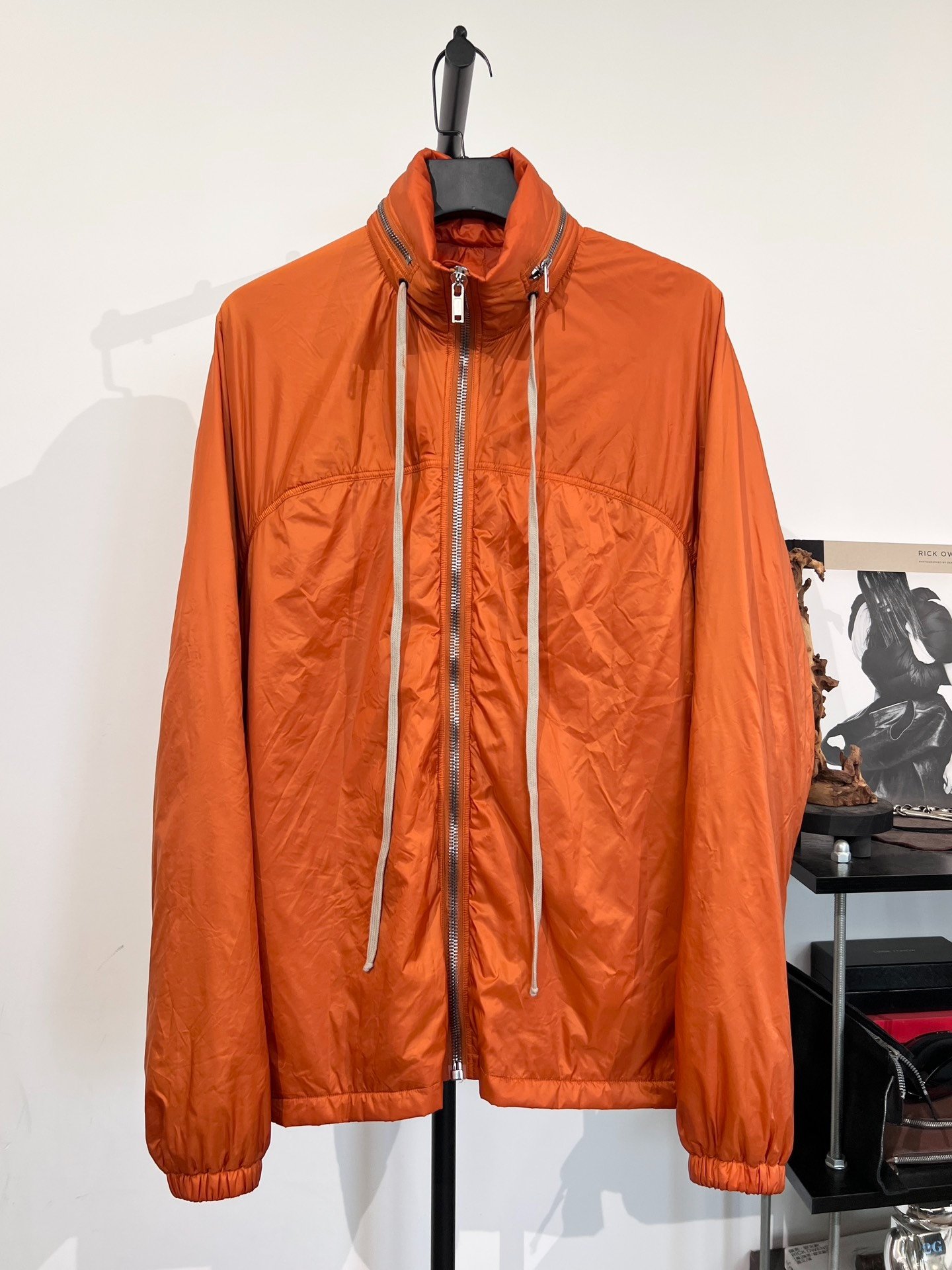 Rick Owens Drkshdw Stand Collar Padded Coat