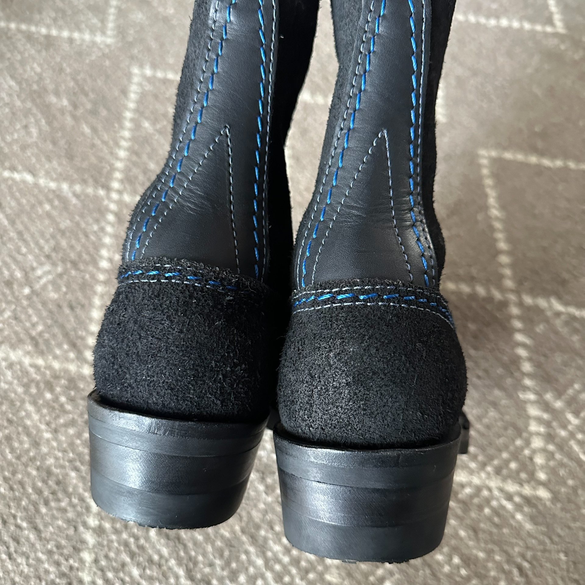 Wesco Japan Black Mid-Calf Boots — back