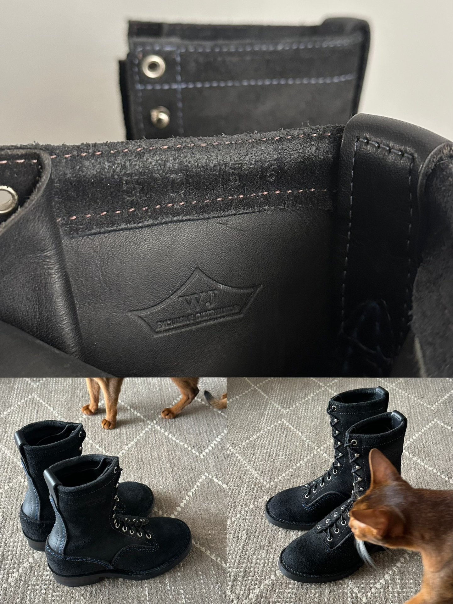 Wesco Japan Black Mid-Calf Boots — front