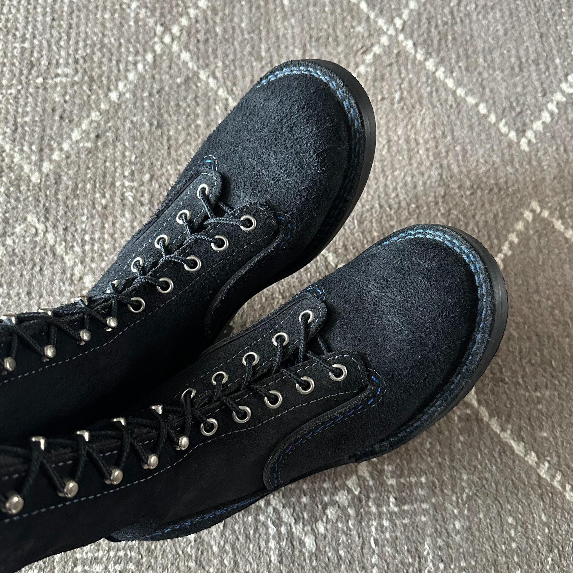 Wesco Japan Black Mid-Calf Boots — detail