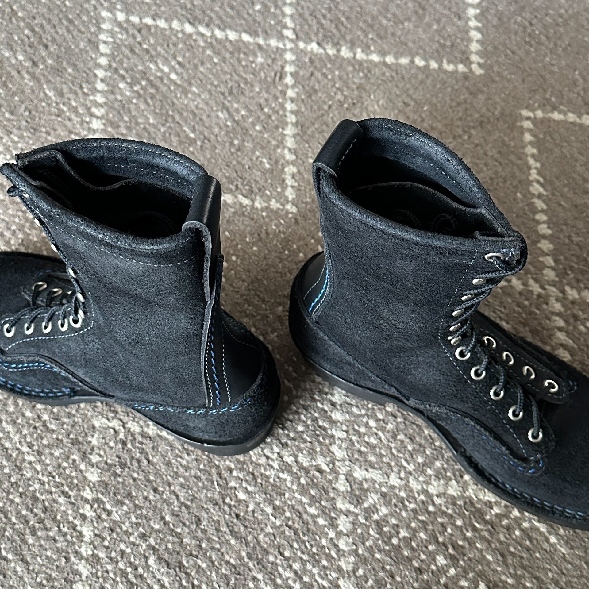 Wesco Japan Black Mid-Calf Boots — label