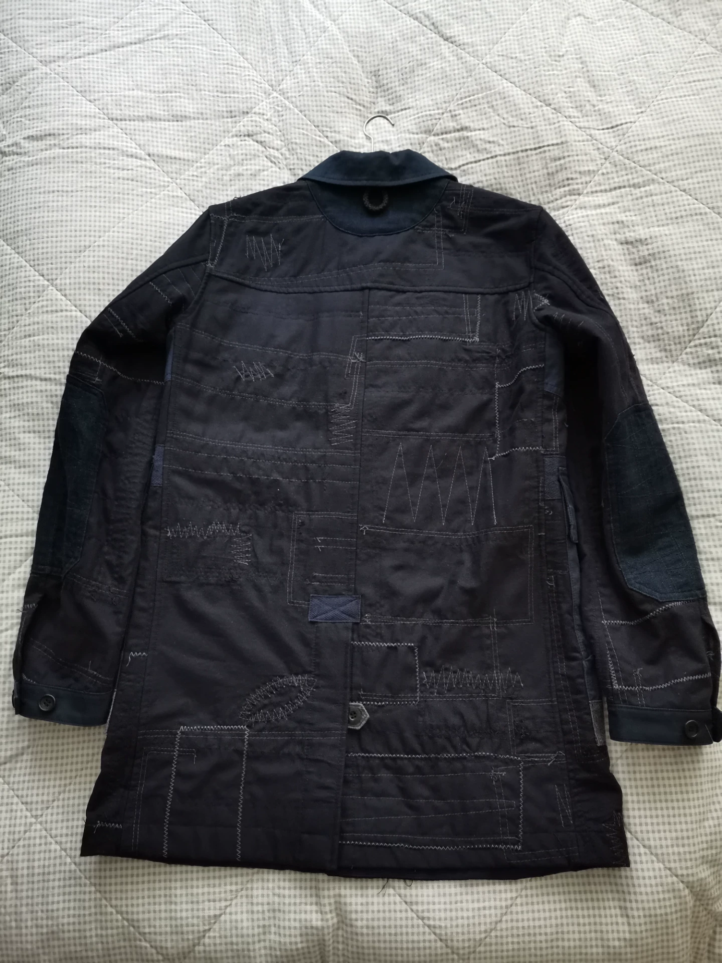 Junya Watanabe Boro Patchwork Coat — back