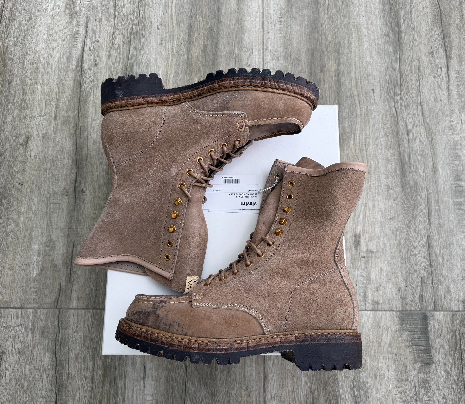 VISVIM 25AW SCOUT MOC Boots — detail