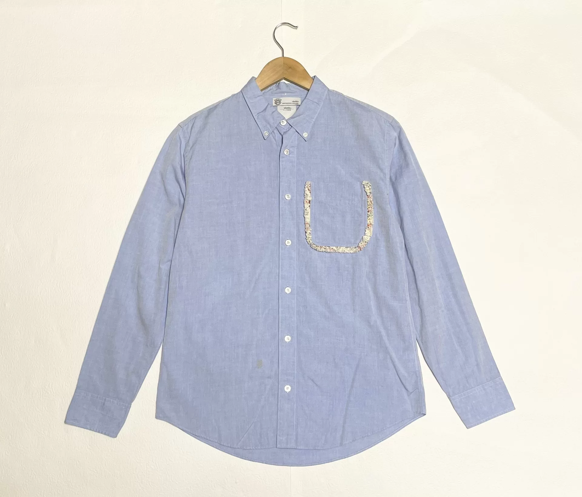 Visvim Giza Floral Fringe Patchwork Shirt