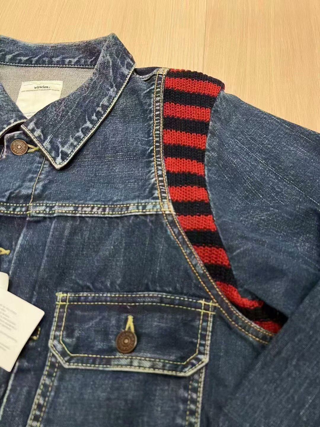 visvim 18SS 101 JKT Jumbo DMGD — detail