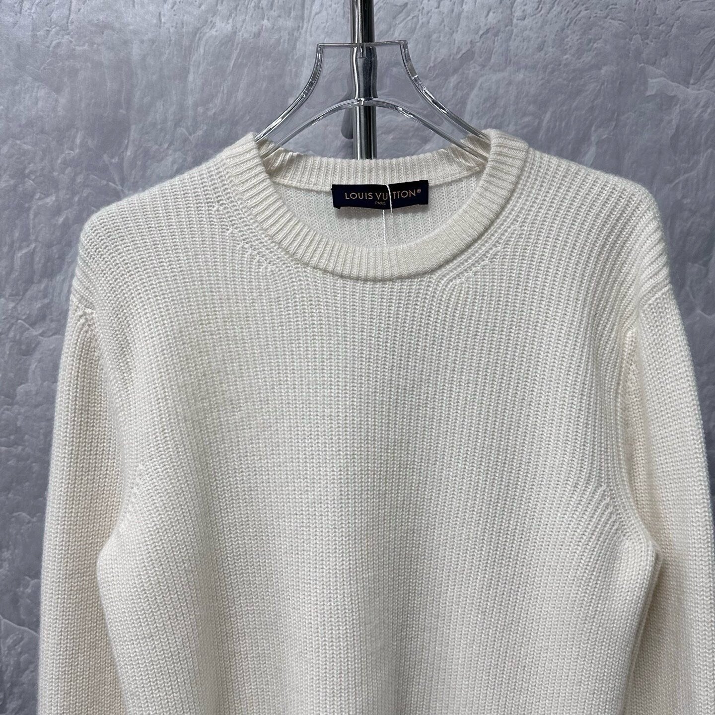 Louis Vuitton Embroidered Logo Cashmere Sweater — front