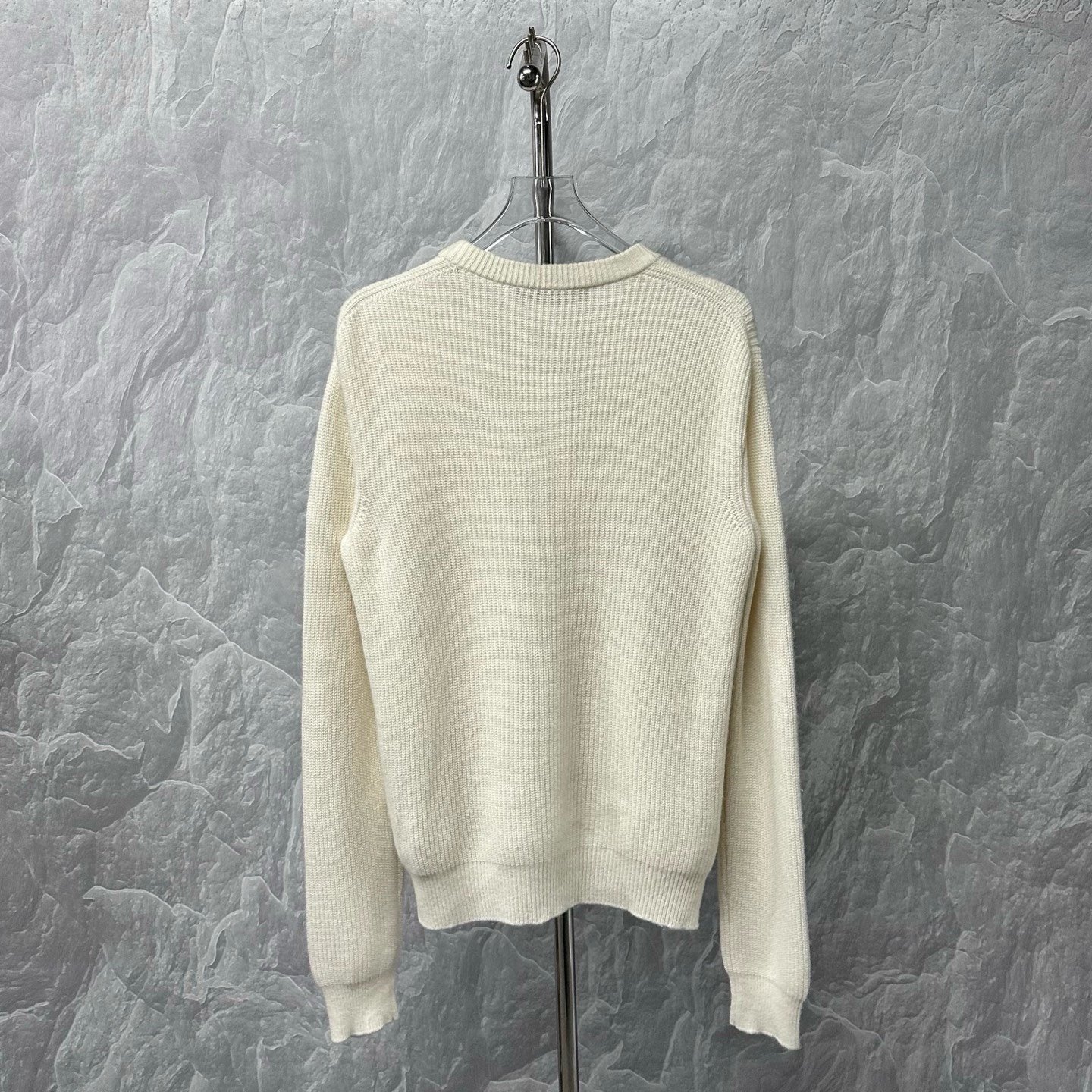 Louis Vuitton Embroidered Logo Cashmere Sweater — back