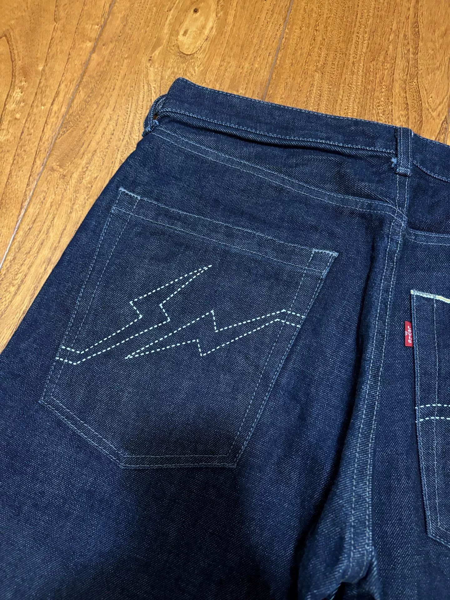 Levi's Fenom White Line Unwashed Jeans — back