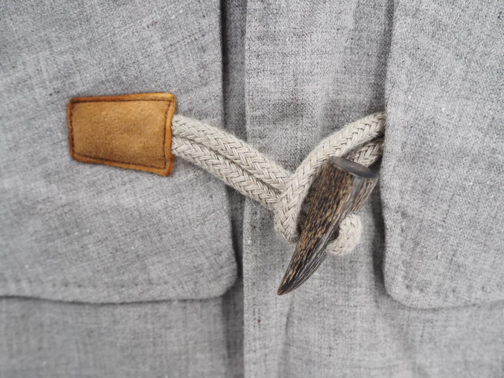 Visvim Commodore Gray Wool Coat — back