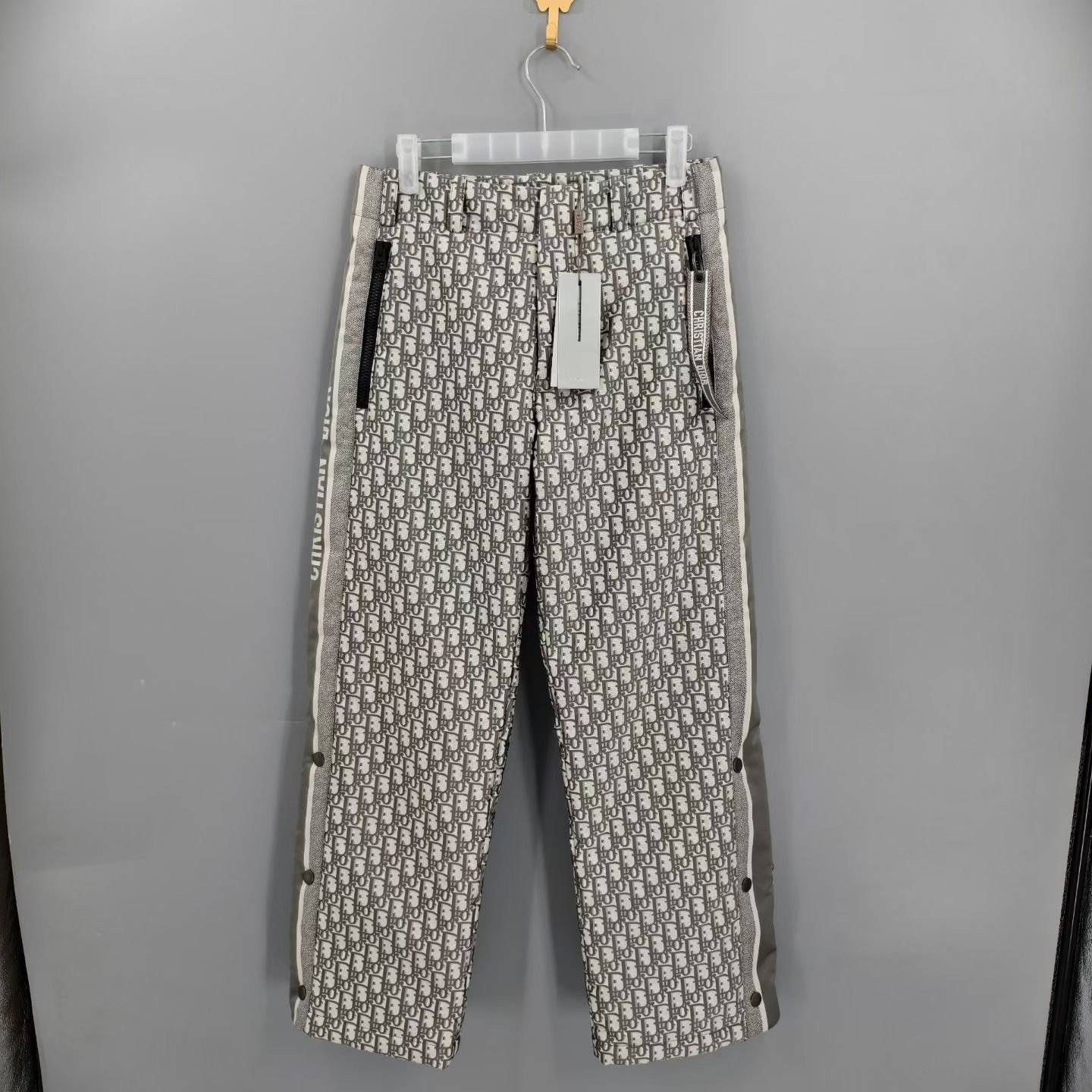 Dior Ski Collection Gray Monogram Pants