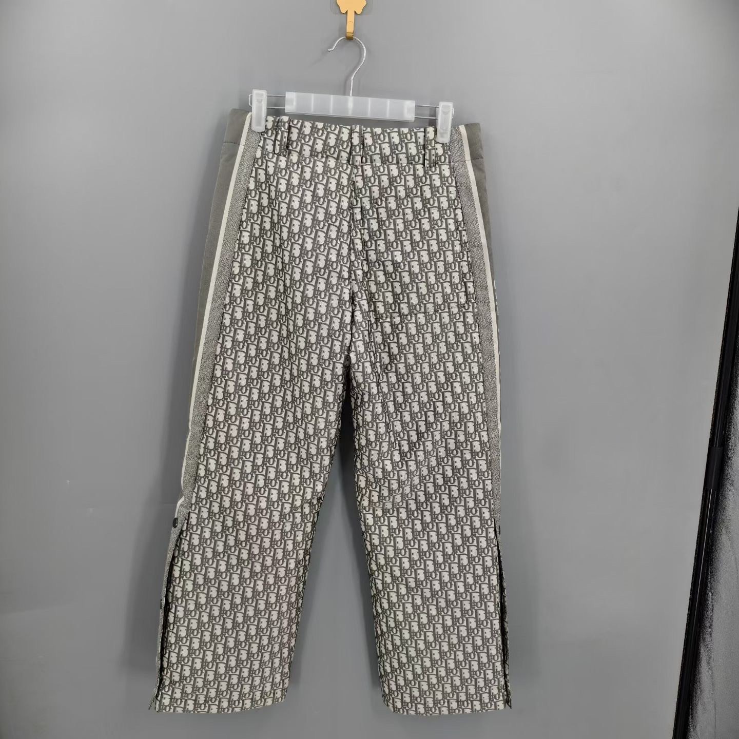 Dior Ski Collection Gray Monogram Pants — front