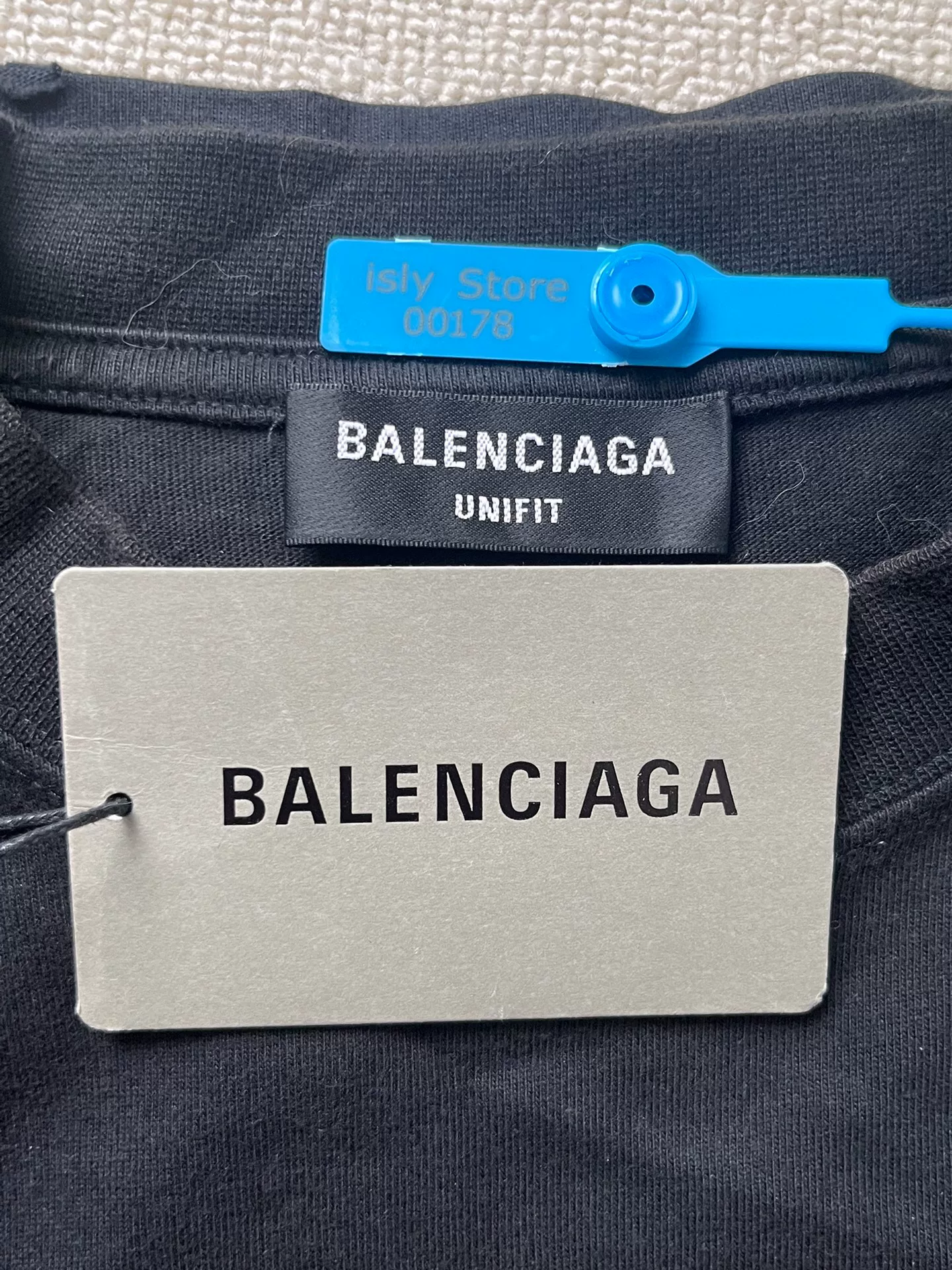 Balenciaga Metallica Crew Neck Short-Sleeve T-Shirt — back