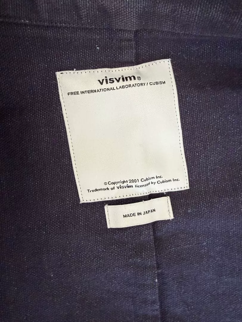 visvim Navy Blue Casual Jacket — detail