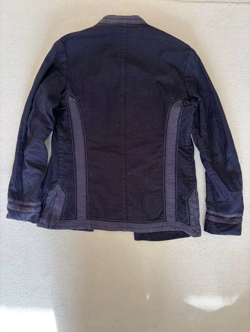 visvim Navy Blue Casual Jacket — label