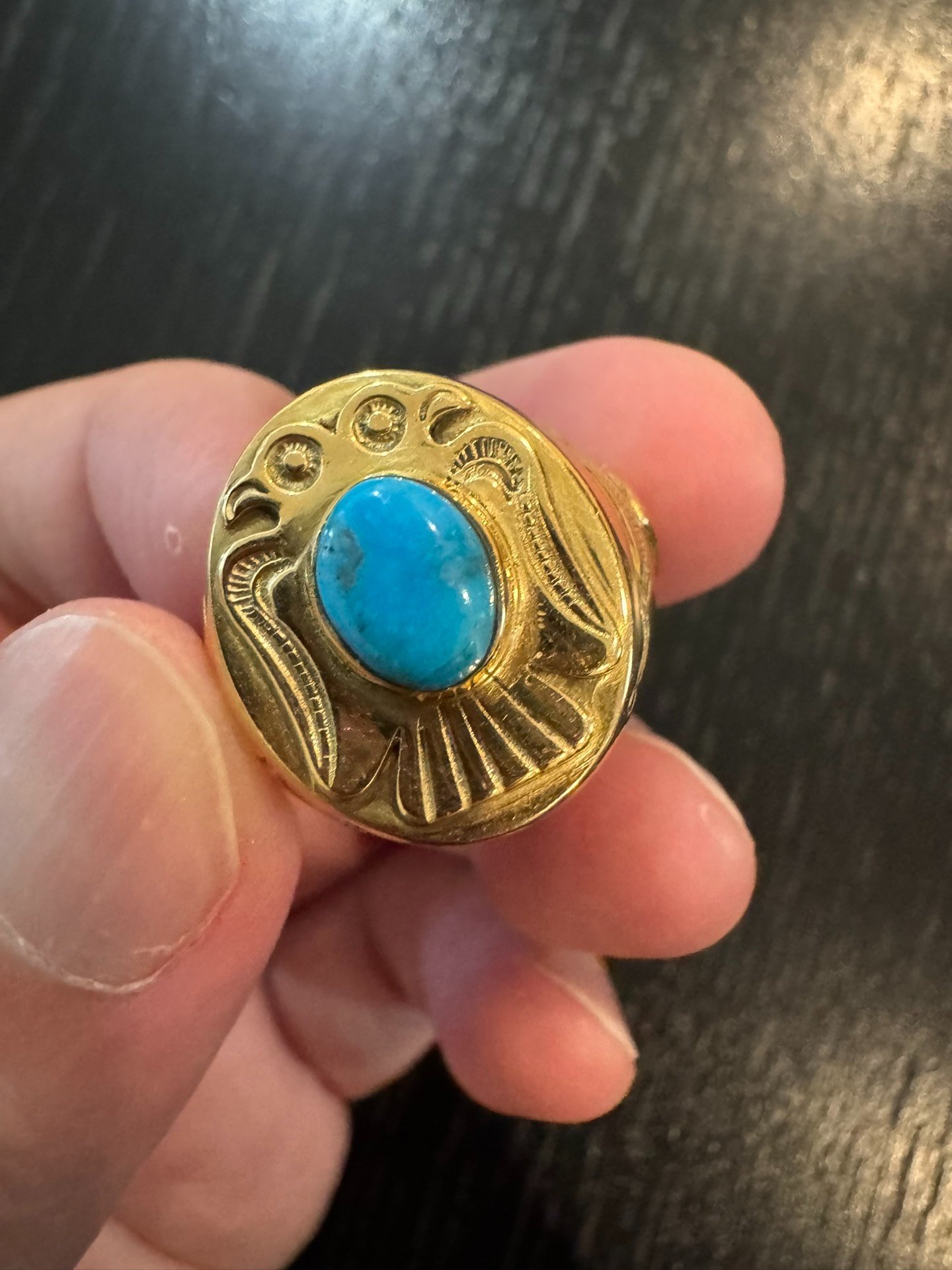 Corrz Double-Headed Thunderbird Ring