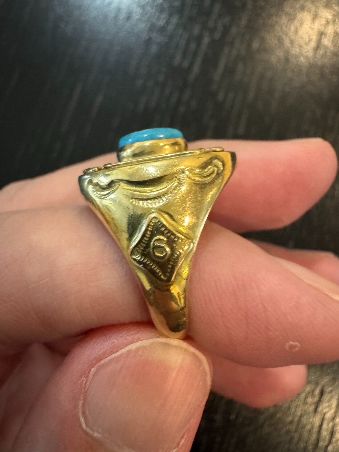Corrz Double-Headed Thunderbird Ring — front