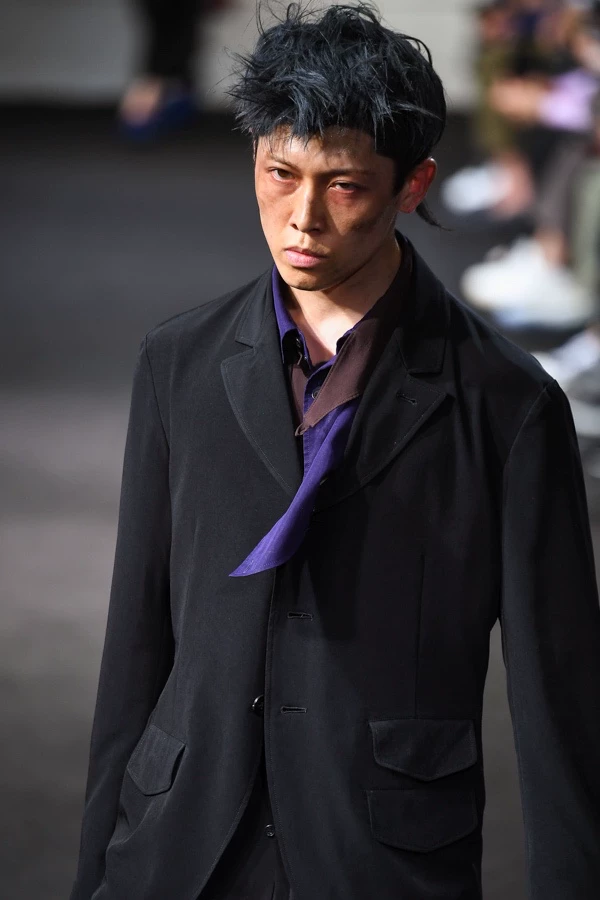 Yohji Yamamoto 19SS Red Ribbon Shirt — label