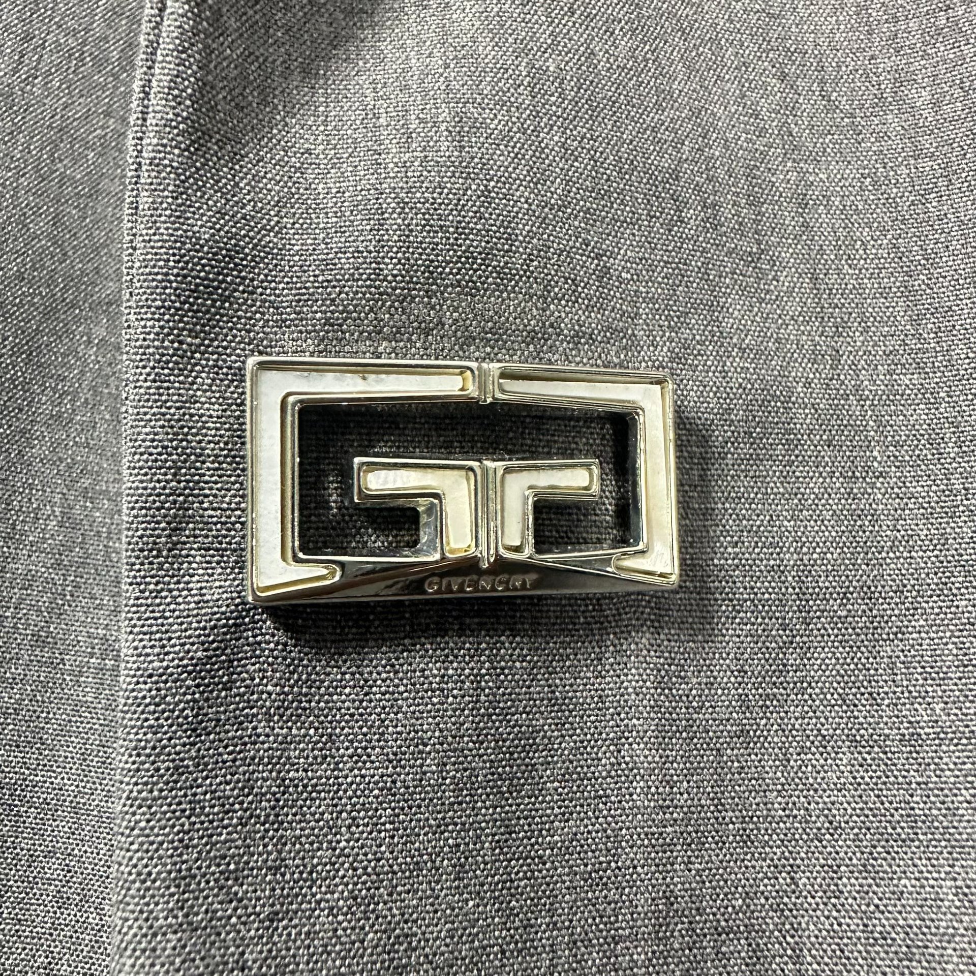Givenchy Gray Wool Suit Jacket — front