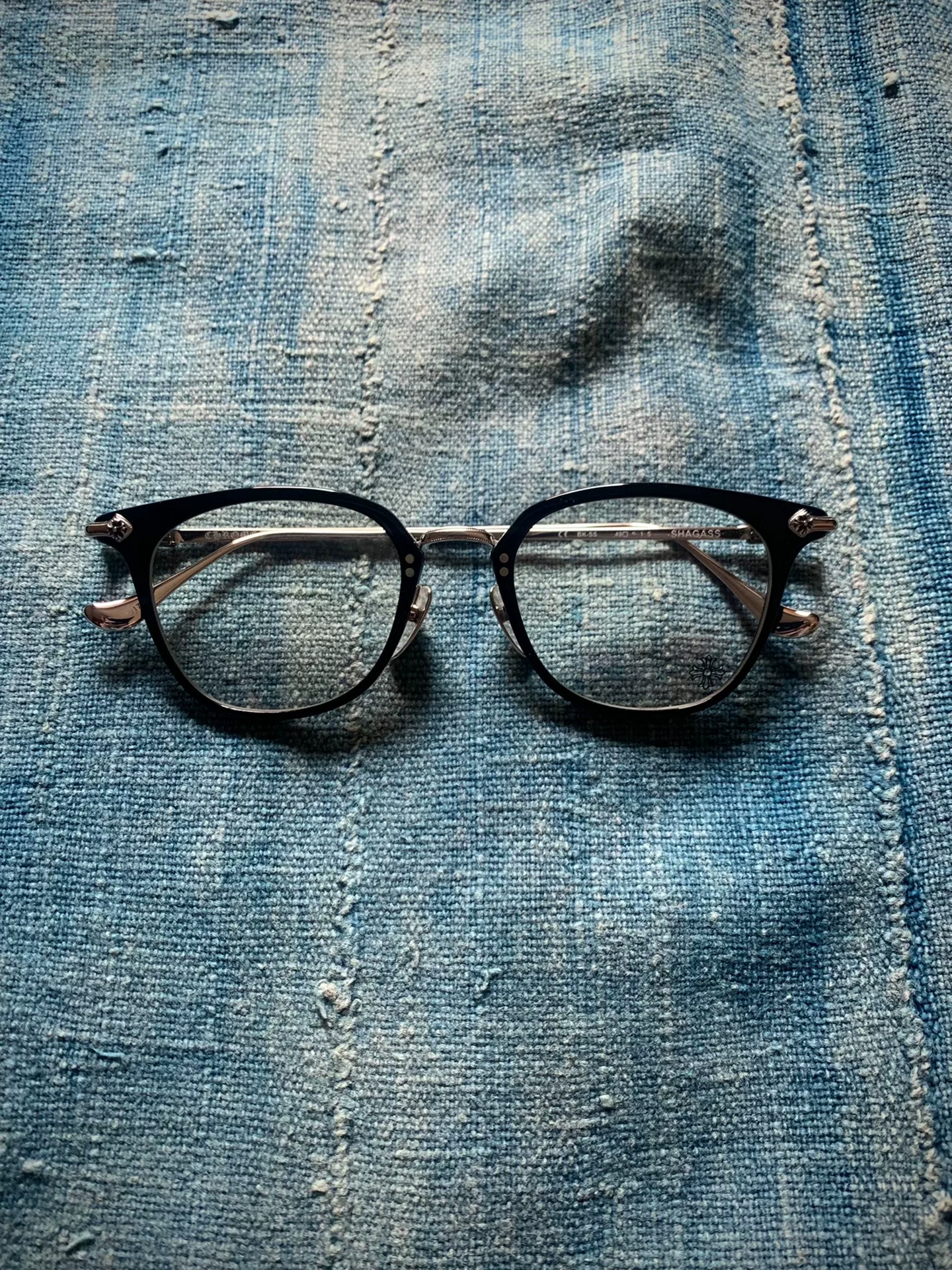 Chrome Hearts Shagass Silver Glasses — front