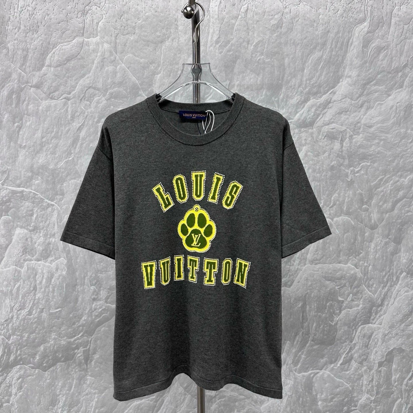 Louis Vuitton SS25 Dog Beaded Logo Knit Tee