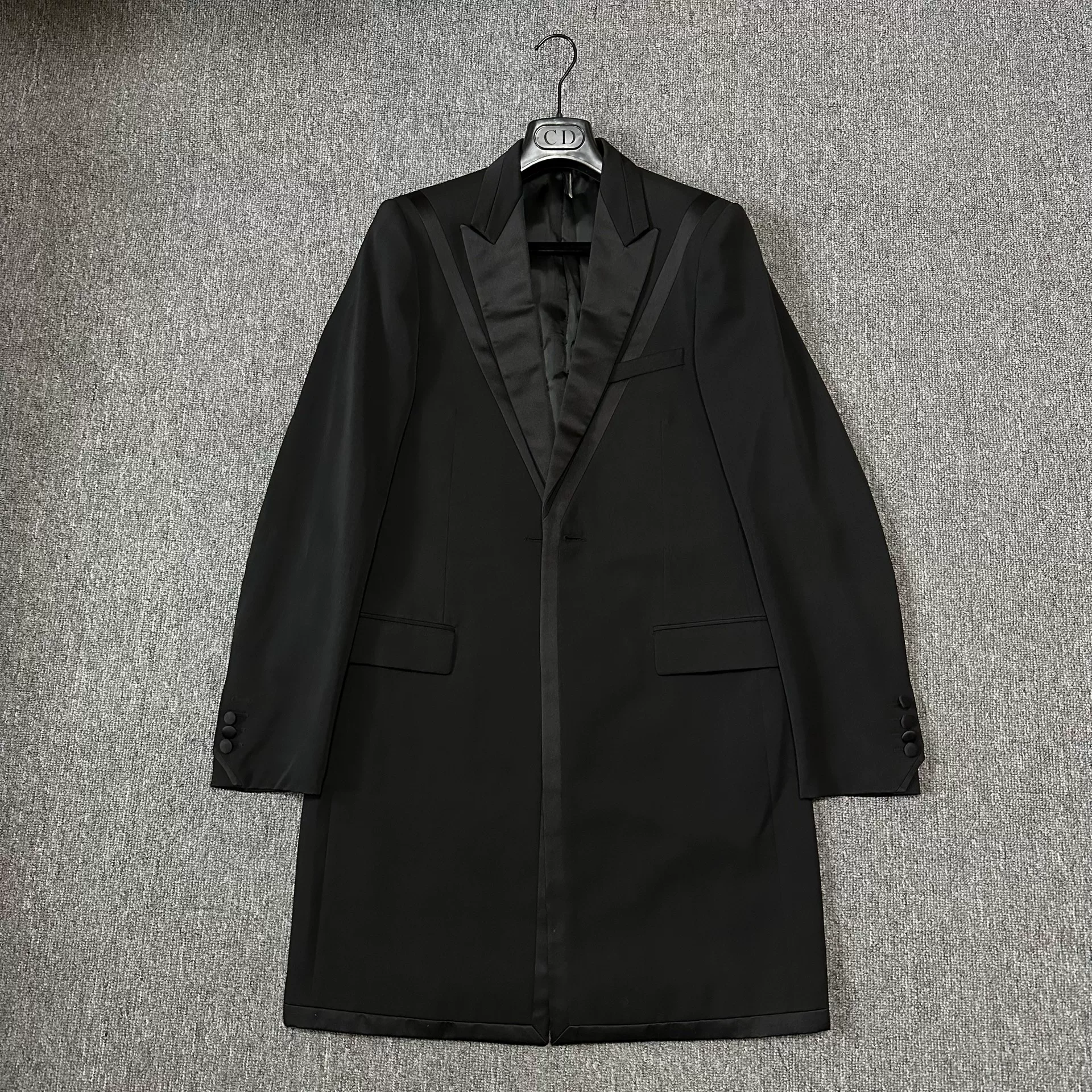 Dior Homme 04ss Black Sword Collar Coat — back