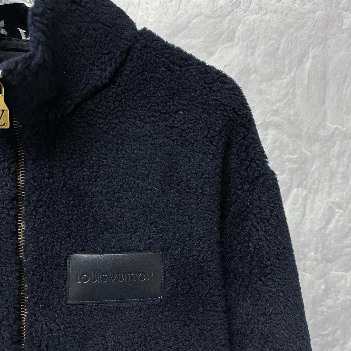 Louis Vuitton FW25 Teddy Zip Jacket — detail
