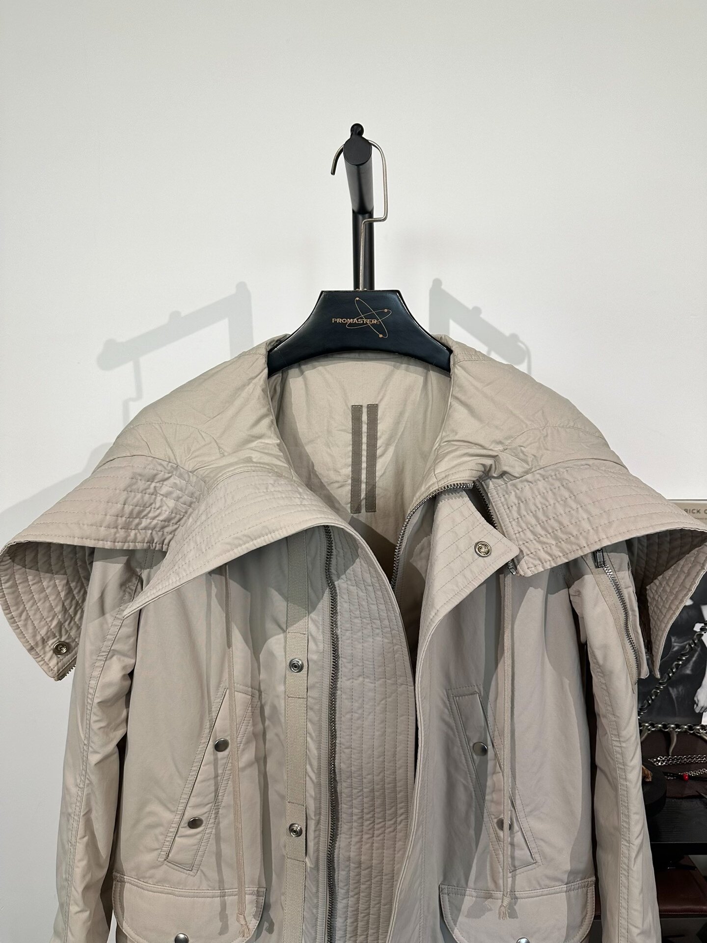 Rick Owens Mid-Length Ma-1 Bomber Jacket — back