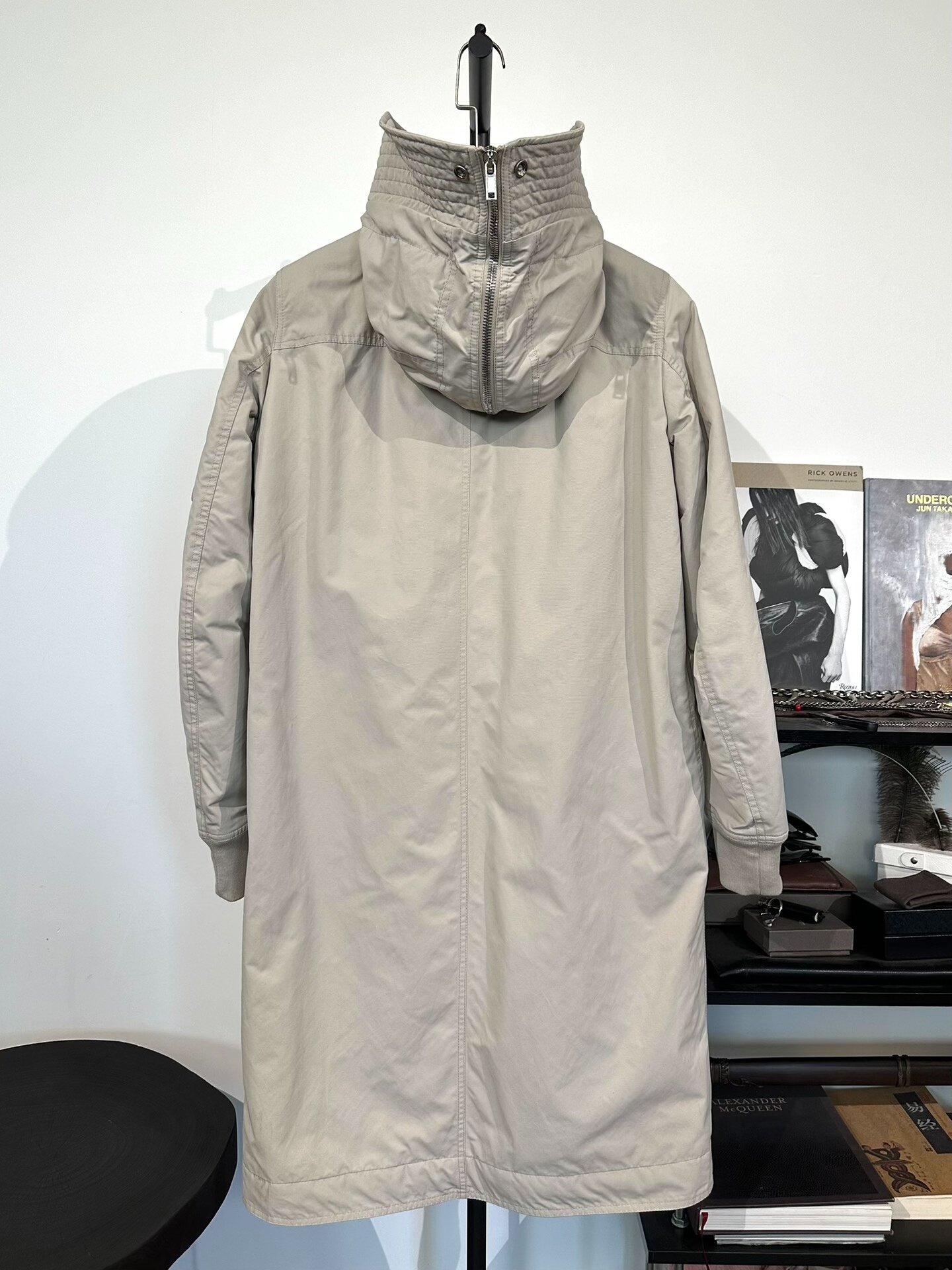Rick Owens Mid-Length Ma-1 Bomber Jacket — detail
