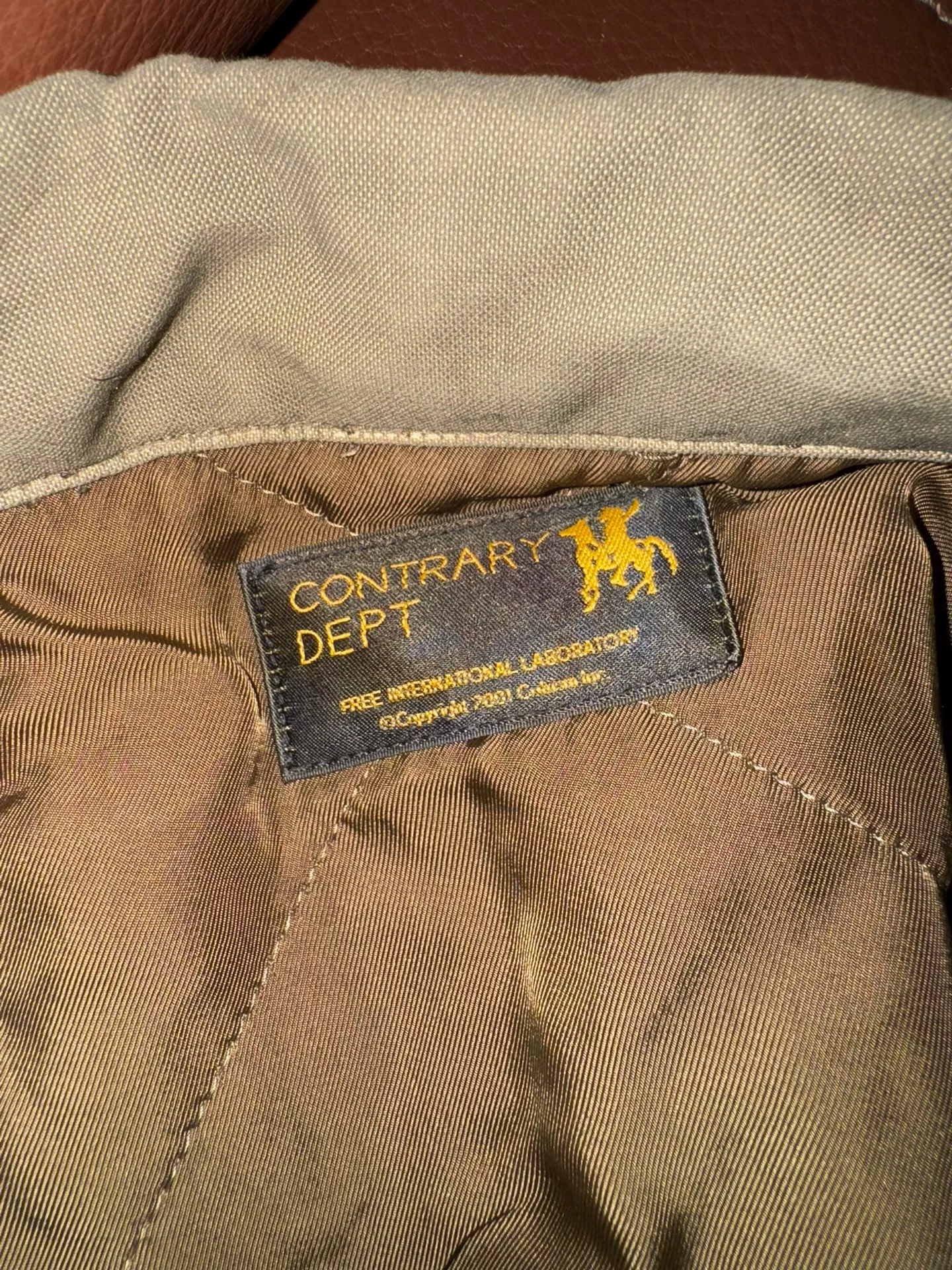 VISVIM Contrary Dept Hilts Jacket — detail
