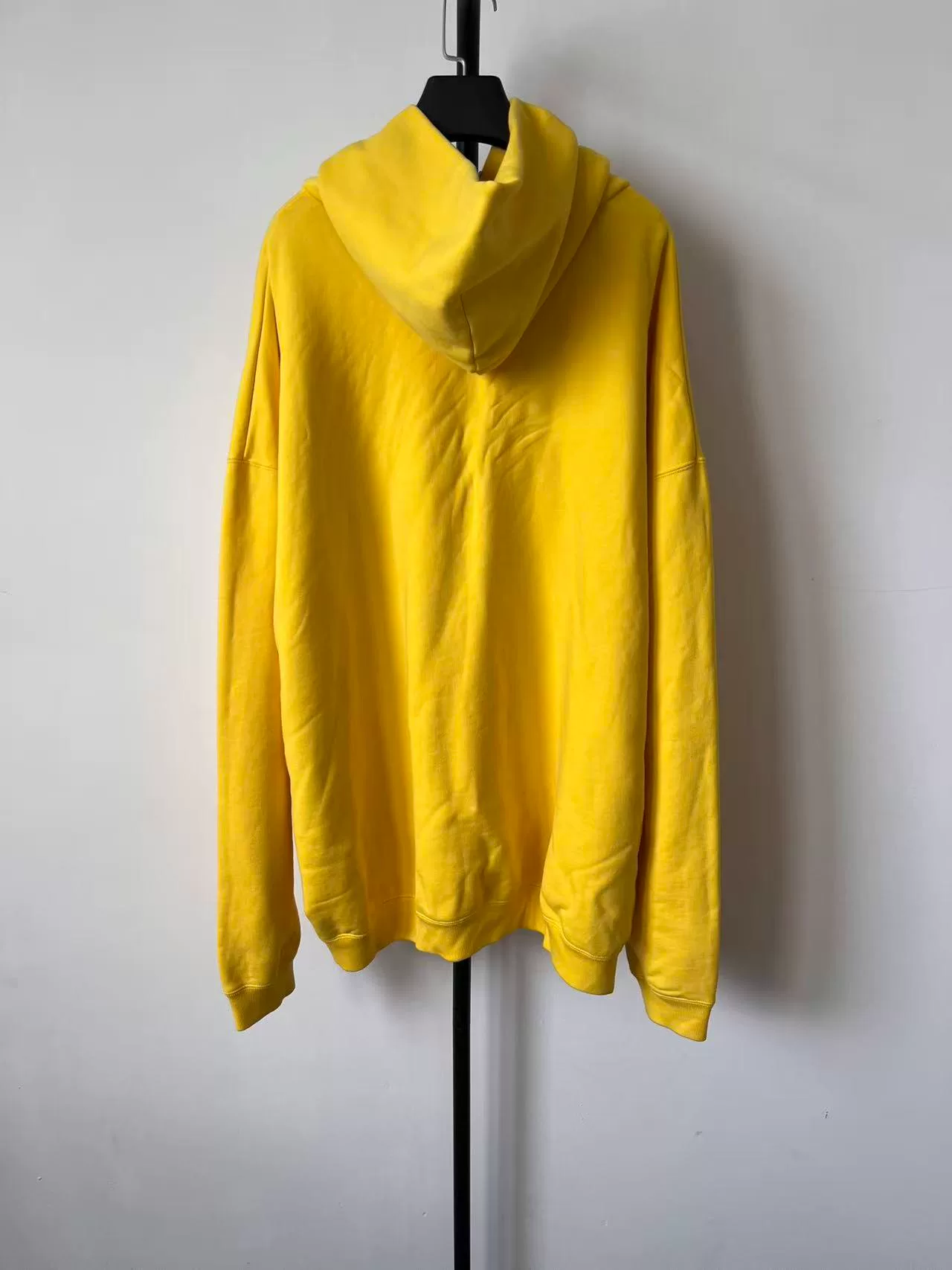 Balenciaga Yellow X RATED Print Hoodie — front