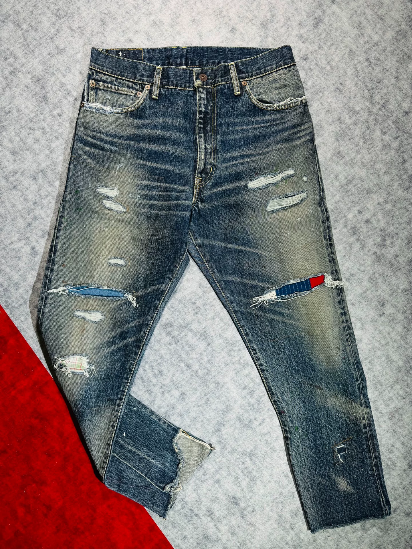 visvim Journeyman Patchwork Jeans