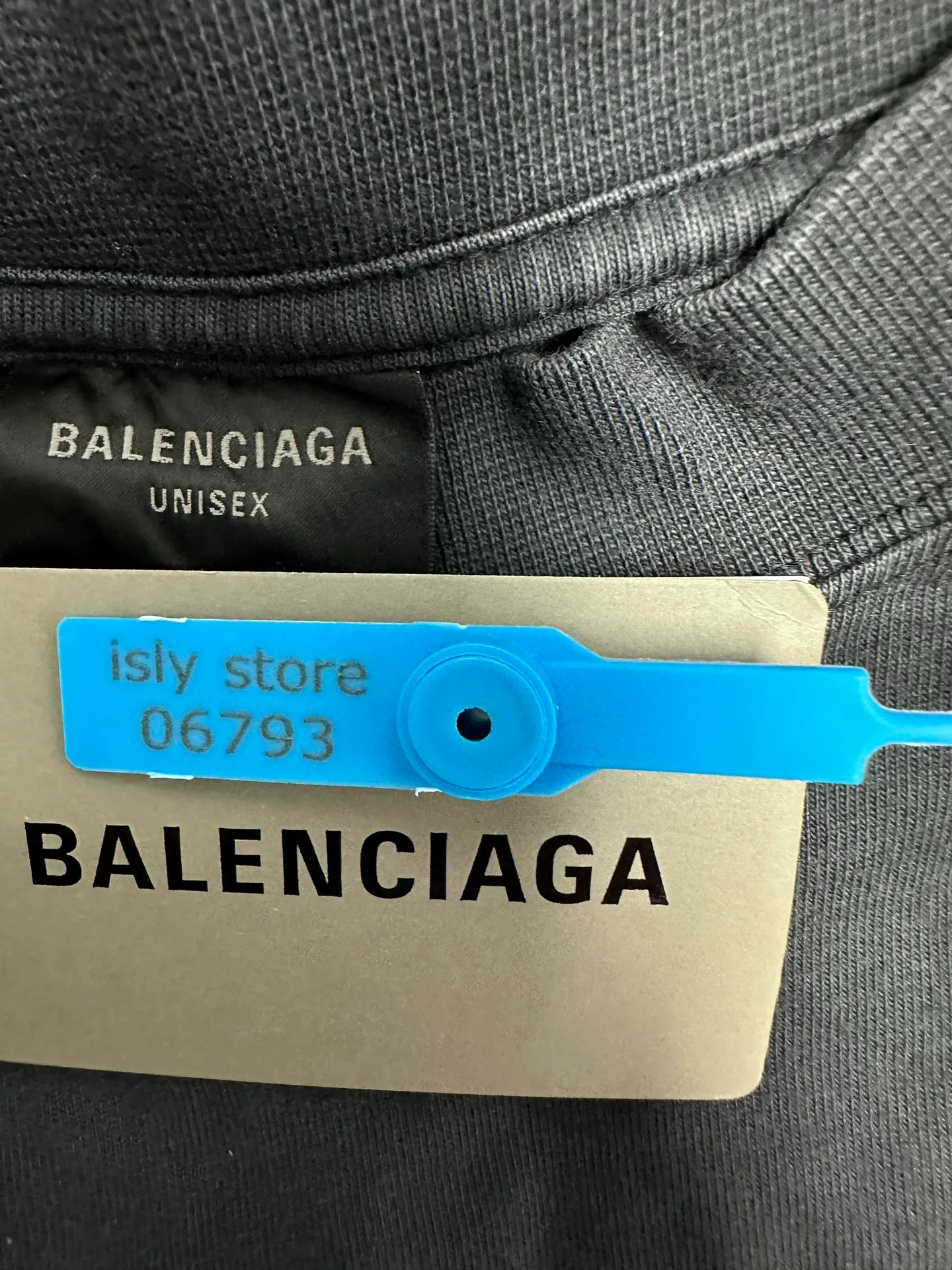 Balenciaga Logo Print Crewneck Short-Sleeve T-Shirt — back